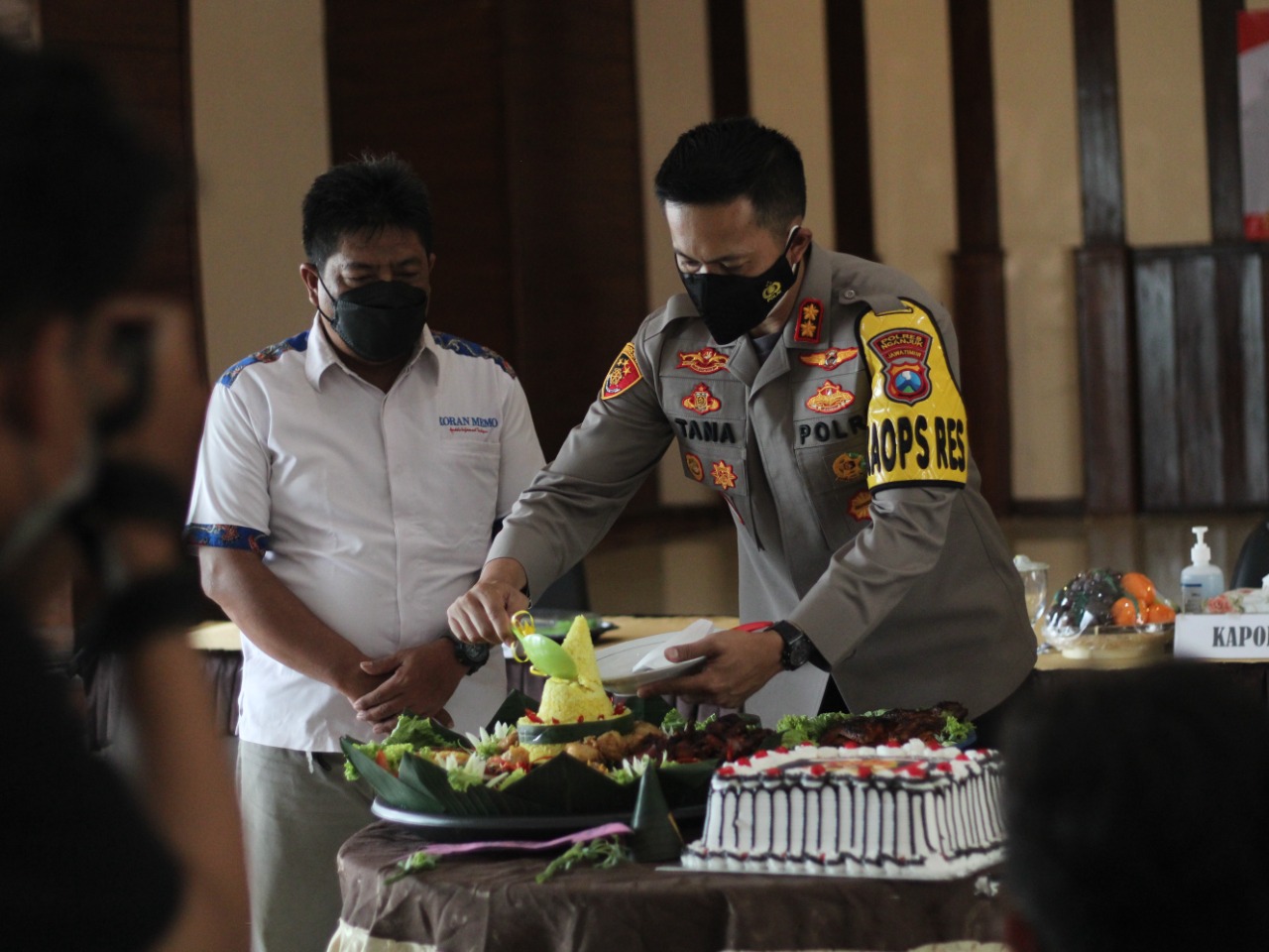 HUT Humas Polri Ke-70, Polres Nganjuk Silaturahmi Bersama Awak Media