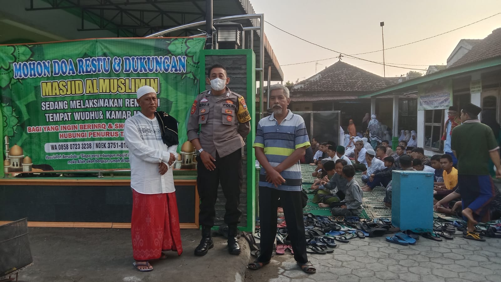 Polsek Kertosono Kerahkan Bhabinkamtibmas Untuk Pengamanan Sholat Idul Fitri