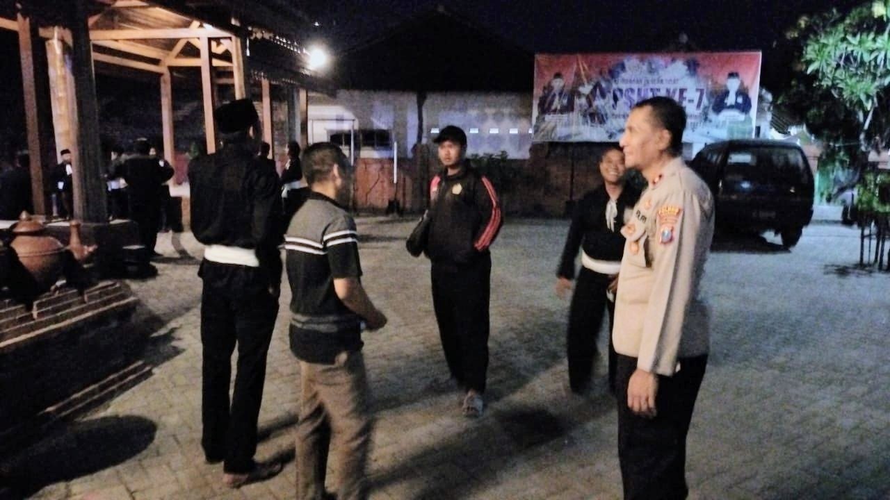 Kapolsek Nganjuk Kota Pimpin Pengamanan Ke-SH-an