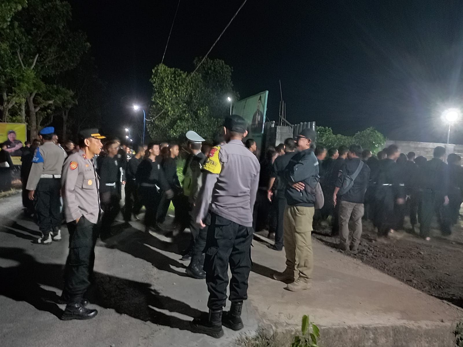 Pimpin Pengamanan Ke-SH-an,, Kapolsek Warujayeng : Alhamdulillah Berjalan Kondusif