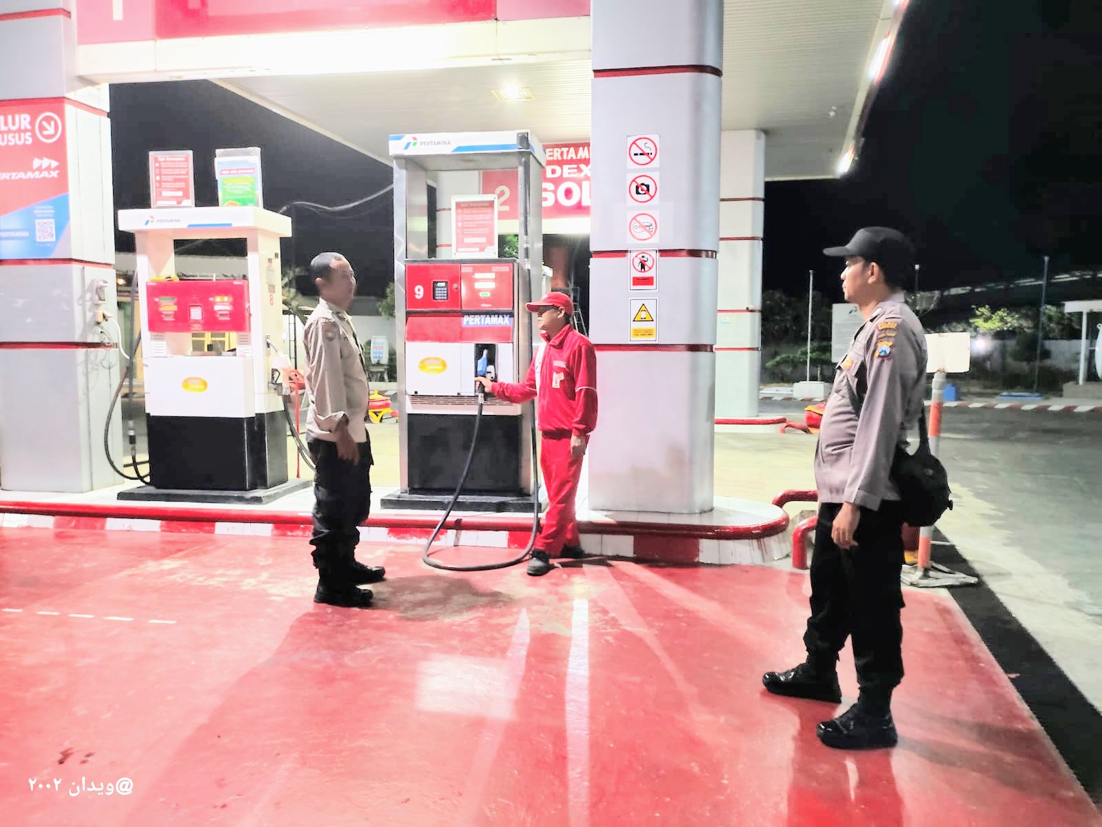 Cegah Gangguan Kamtibmas, Polsek Warujayeng Intensif Patroli Malam Objek Vital