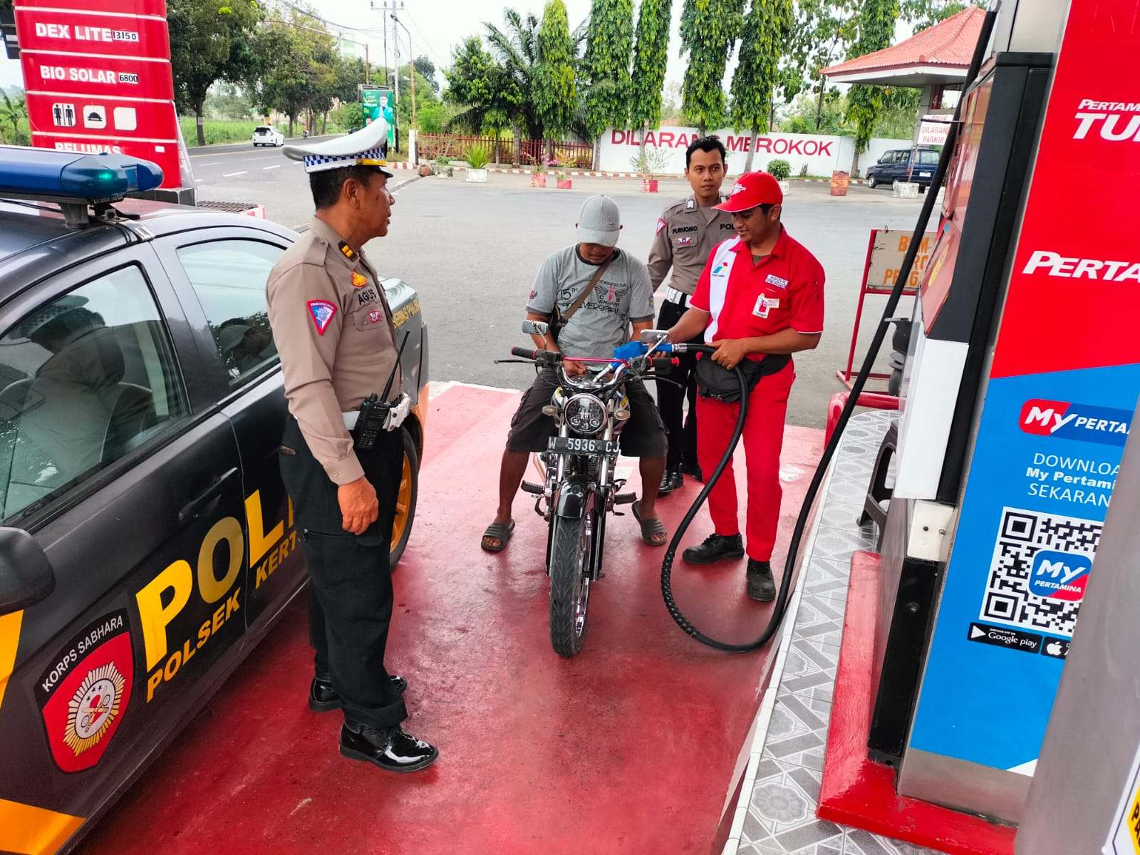 Polsek Kertosono Tingkatkan Patroli Obyek Vital Antisipasi Gangguan Kamtibmas