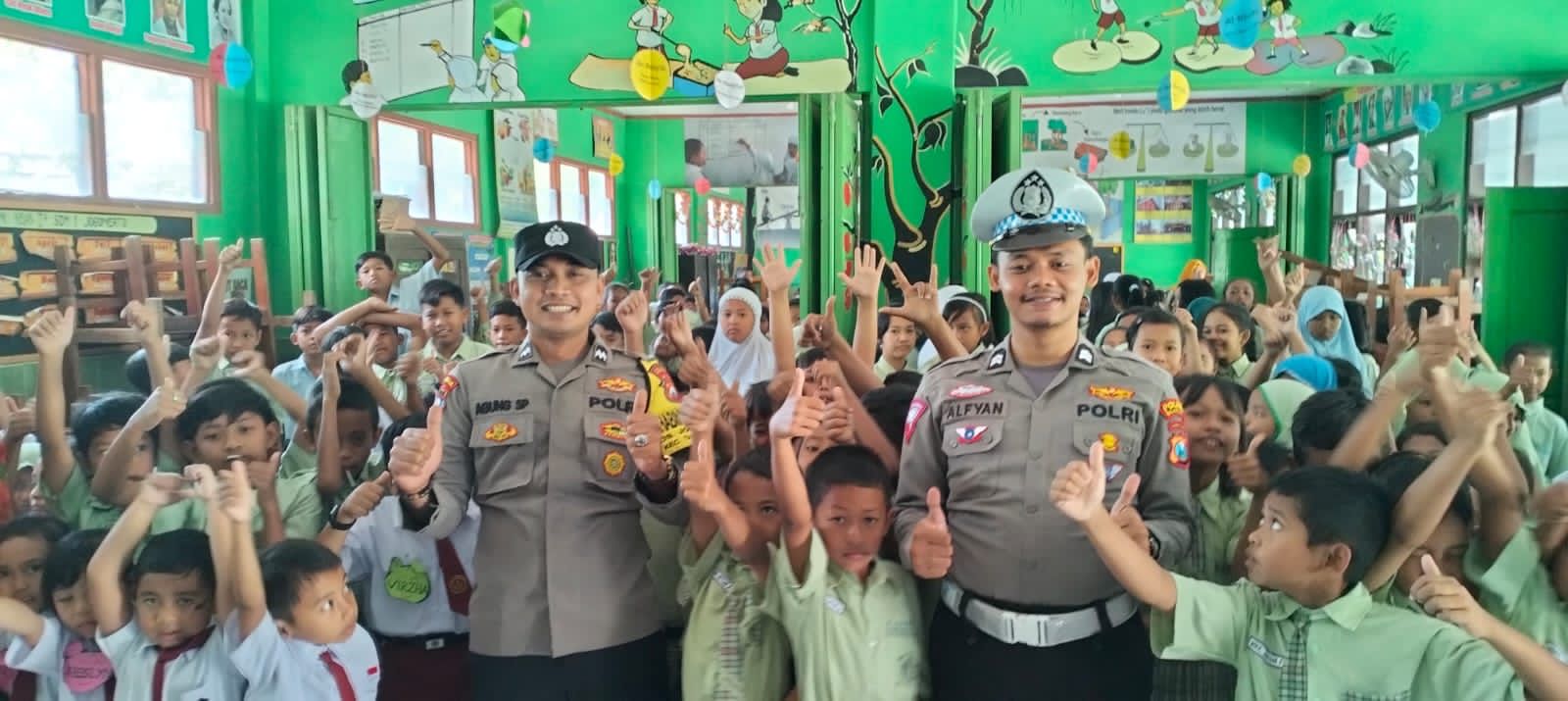 Belajar Sambil Bermain, Metode Penyuluhan Polsek Warujayeng Kepada Anak-Anak