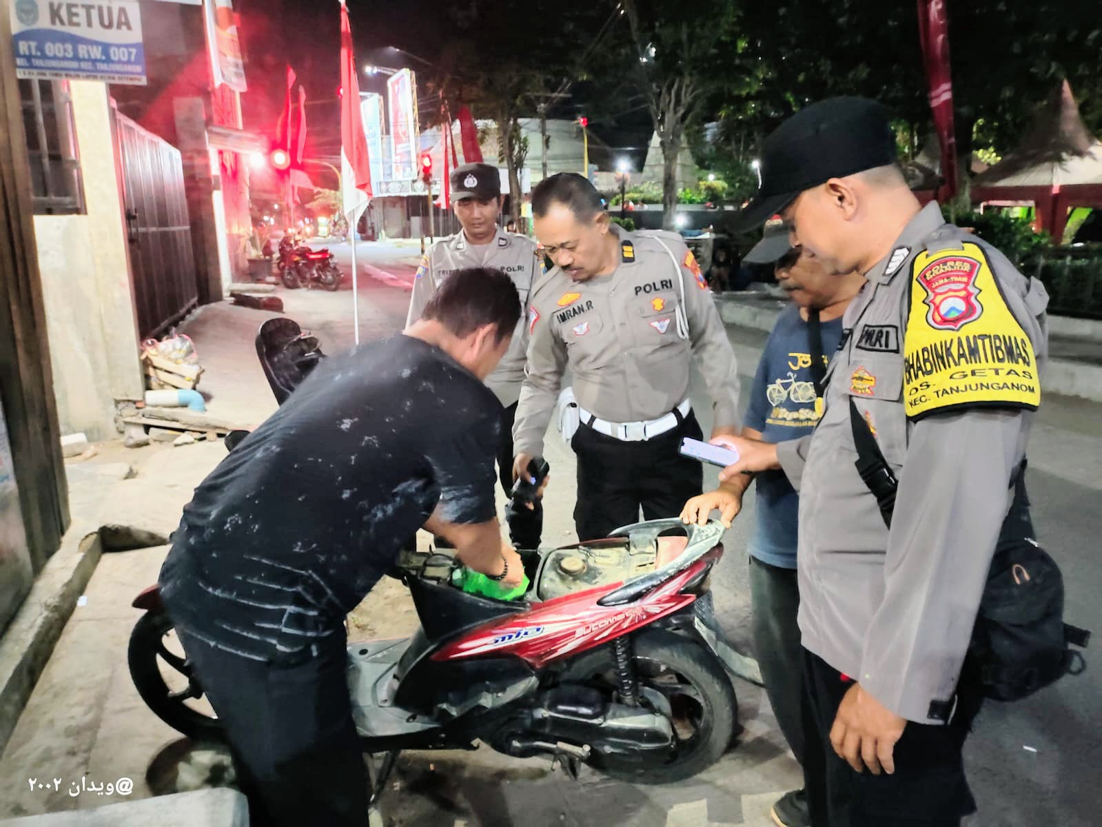 Cegah Kejahatan Jalanan, Polsek Warujayeng Intensifkan Razia SREG