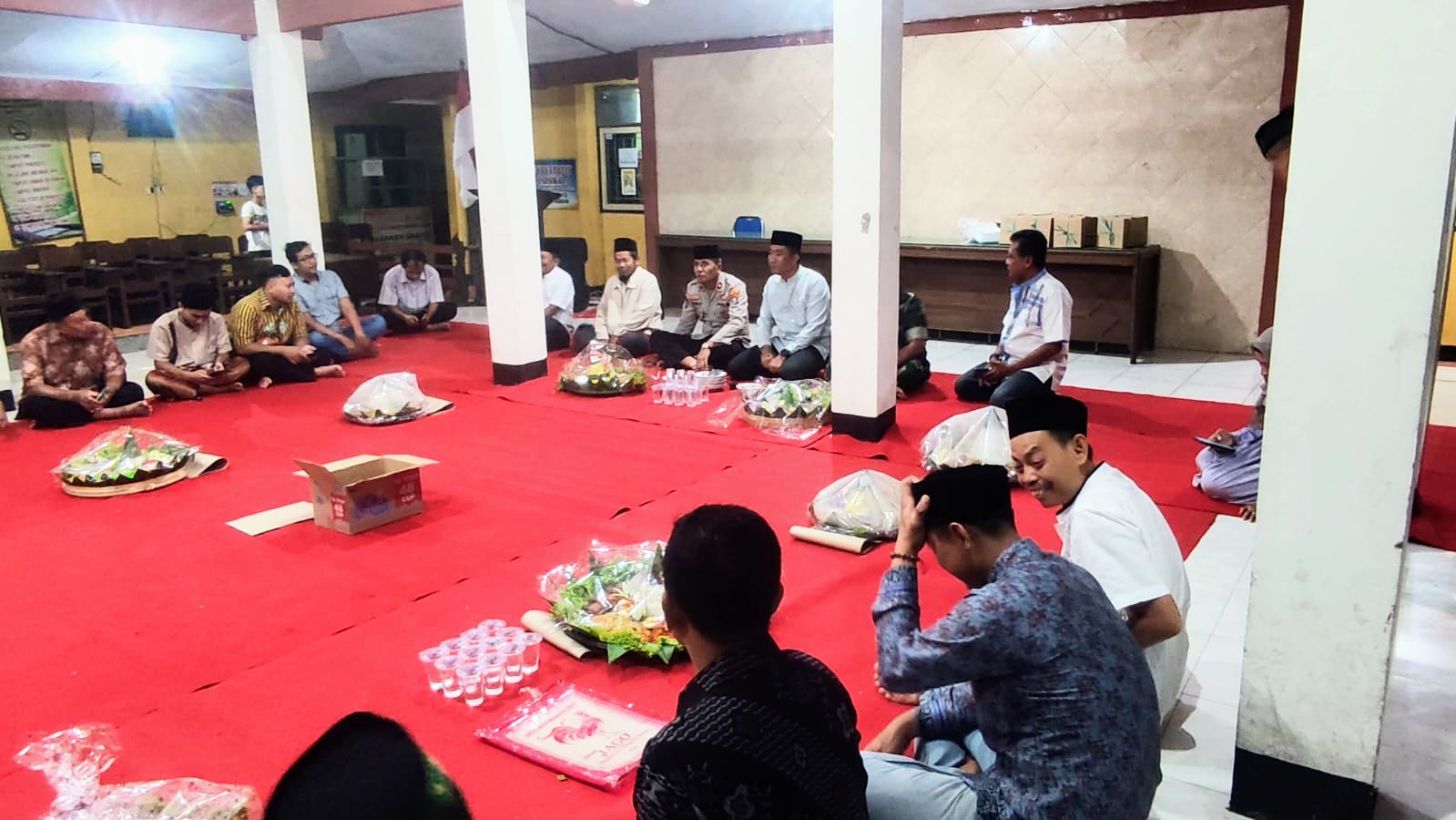 Kapolsek Nganjuk Kota Hadiri Malam Tasyakuran Dalam Rangka HUT RI Ke-78