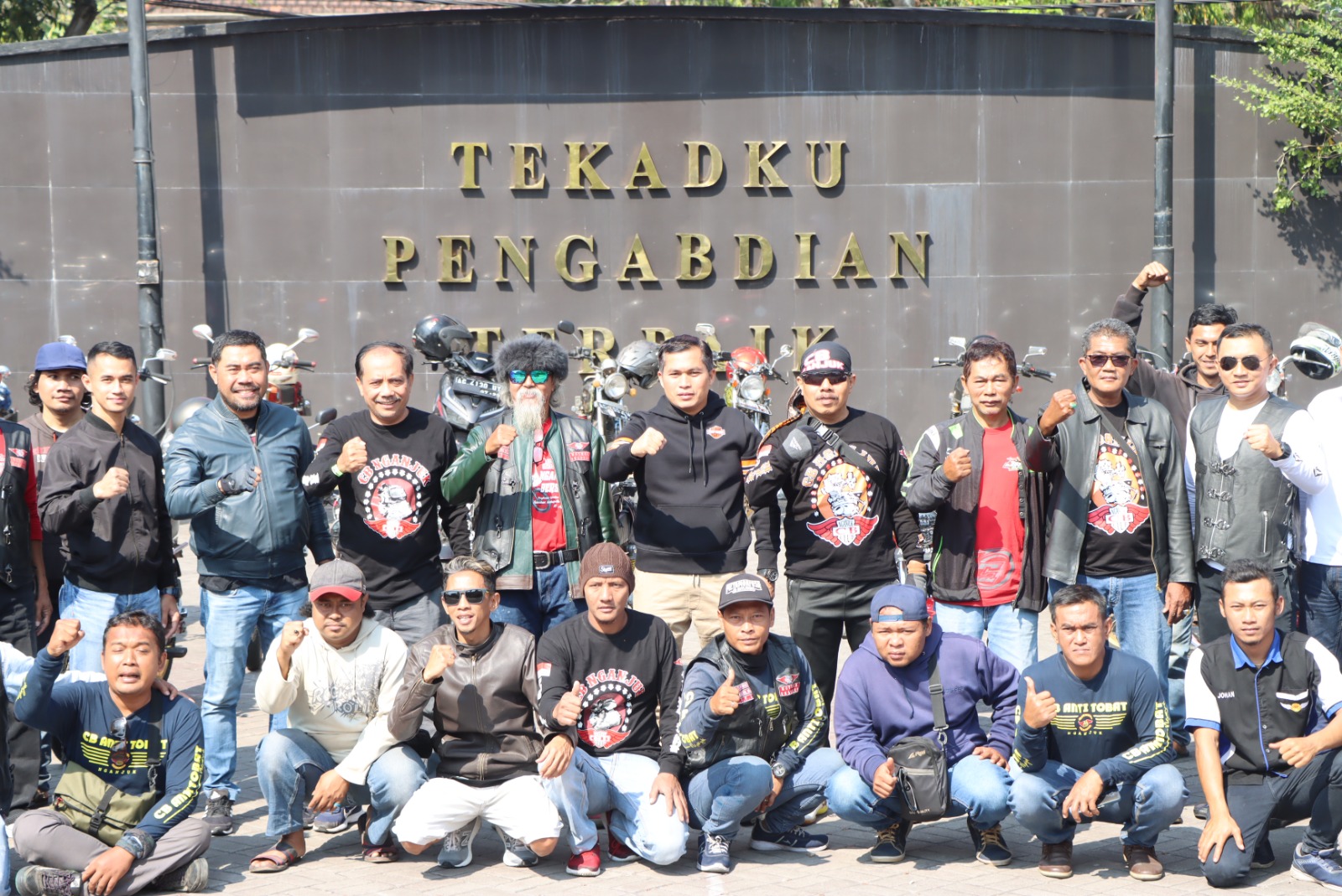 Kapolres Nganjuk Ajak Komunitas Motor CB Berkomitmen Jaga Kamtibmas