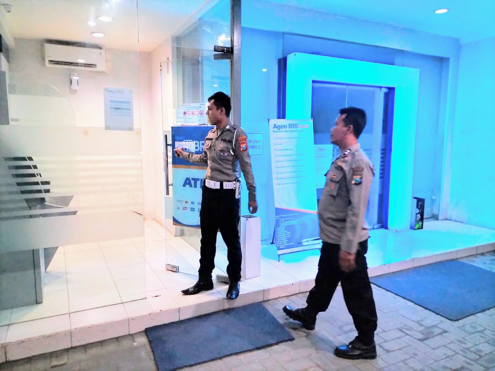 Antisipasi Kejahatan di ATM, Polsek Kertosono Patroli Perbankan