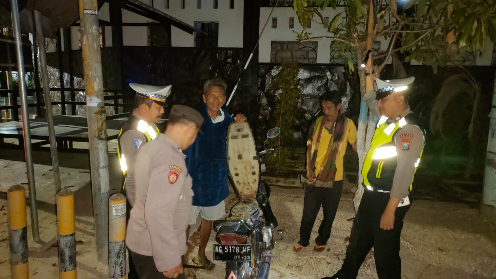 Cegah Aksi Kejahatan Jalanan, Polsek Nganjuk Kota Intensifkan Razia SREG