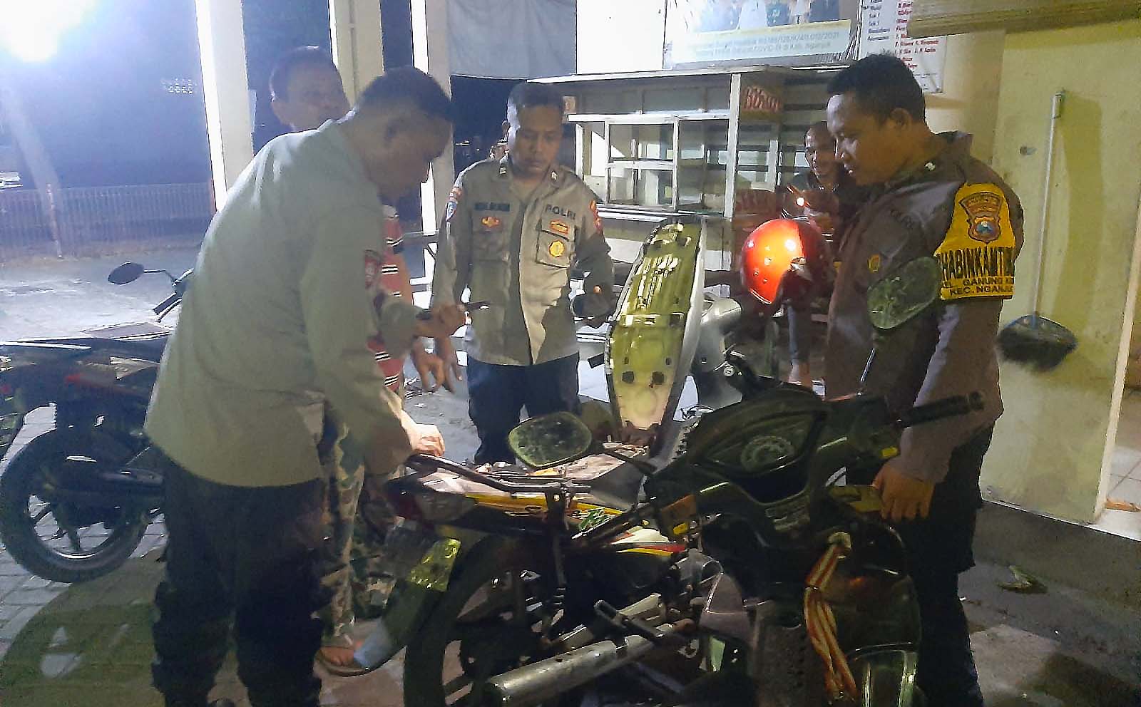 Polsek Nganjuk Kota Gelar Patroli SREG dan Razia Antisipasi Tindak Kejahatan