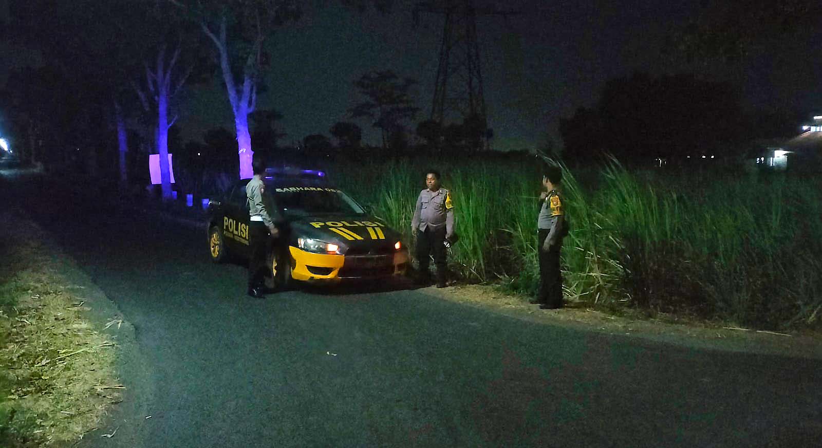 Patroli Blue Light Efektif Cegah Pencurian Hasil Panen di Areal Sawah