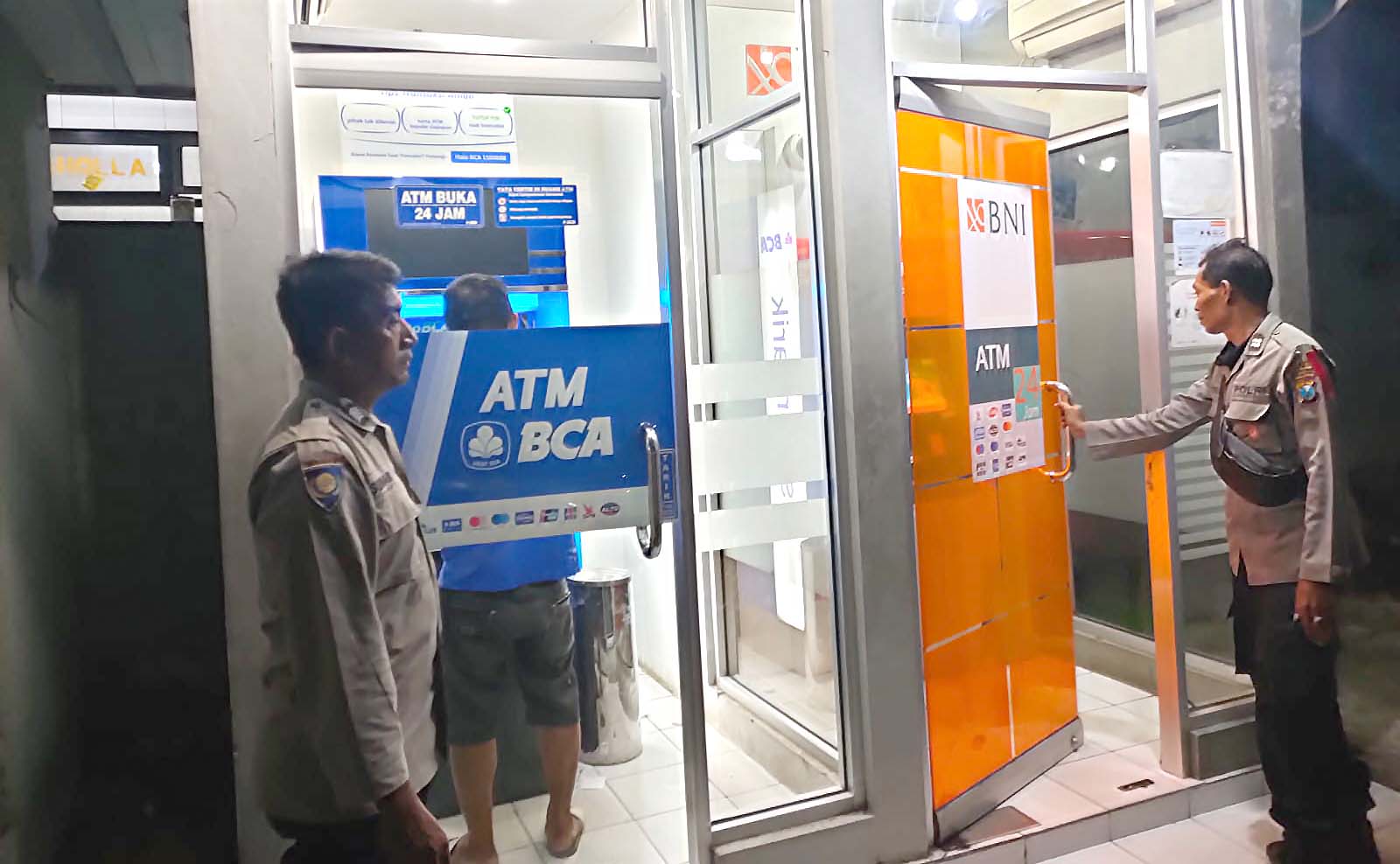 Antisipasi Kejahatan di ATM, Polsek Kertosono Patroli Perbankan