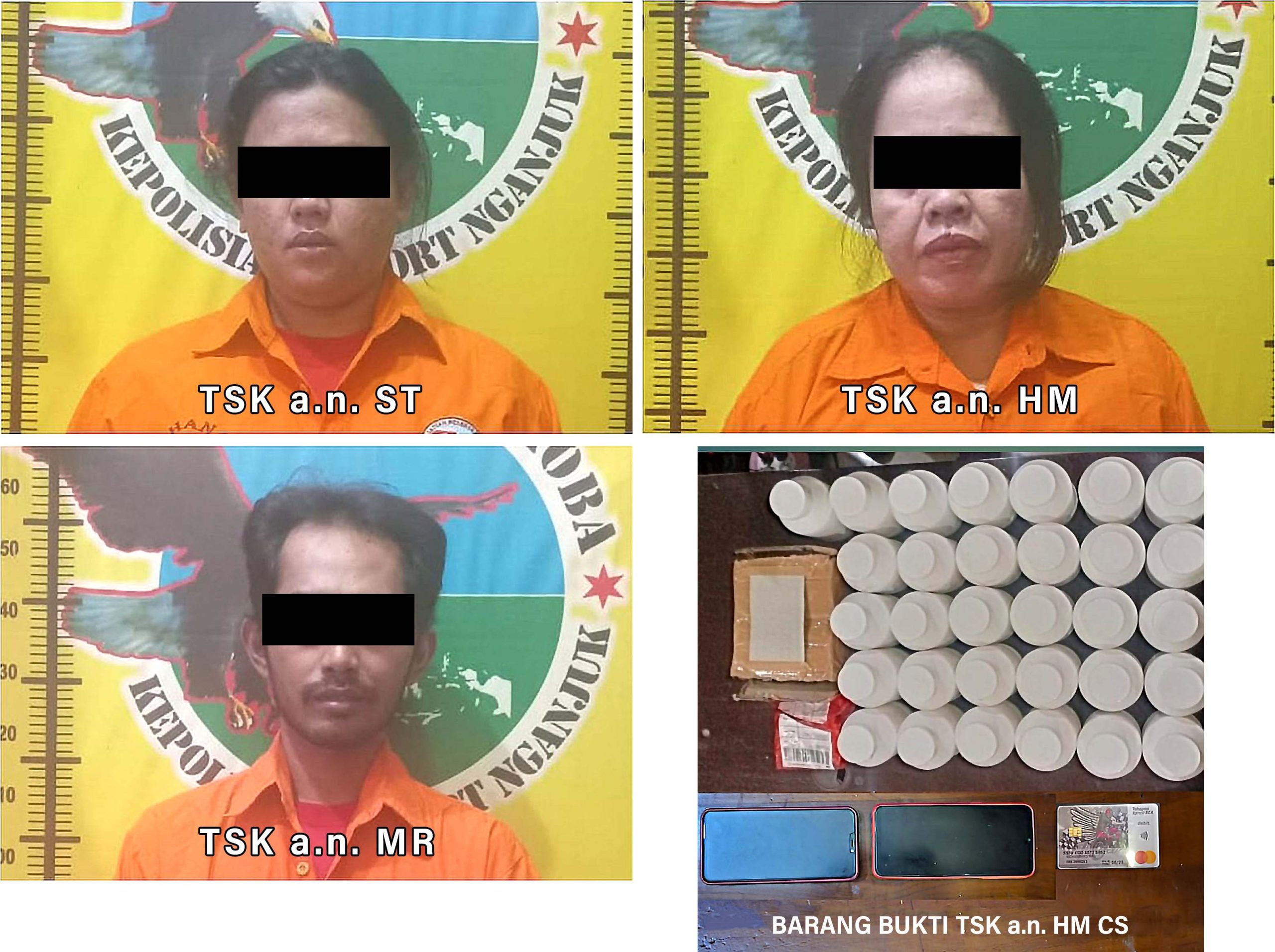 Polres Nganjuk Bongkar Sindikat Pengedar Pil Koplo, Ribuan butir Diamankan