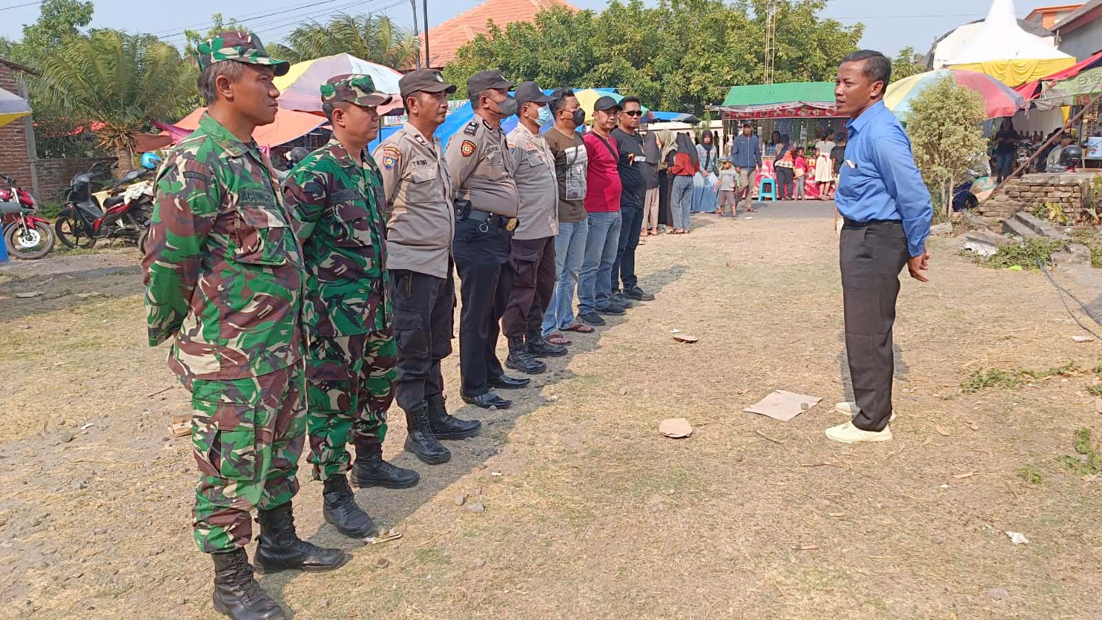 Kanit Reskrim Polsek Warujayeng Pimpin Pengamanan Jaranan di Banjaranyar