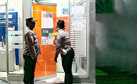 Cegah Tindak Kejahatan, Polsek Kertosono Lakukan Patroli Perbankan