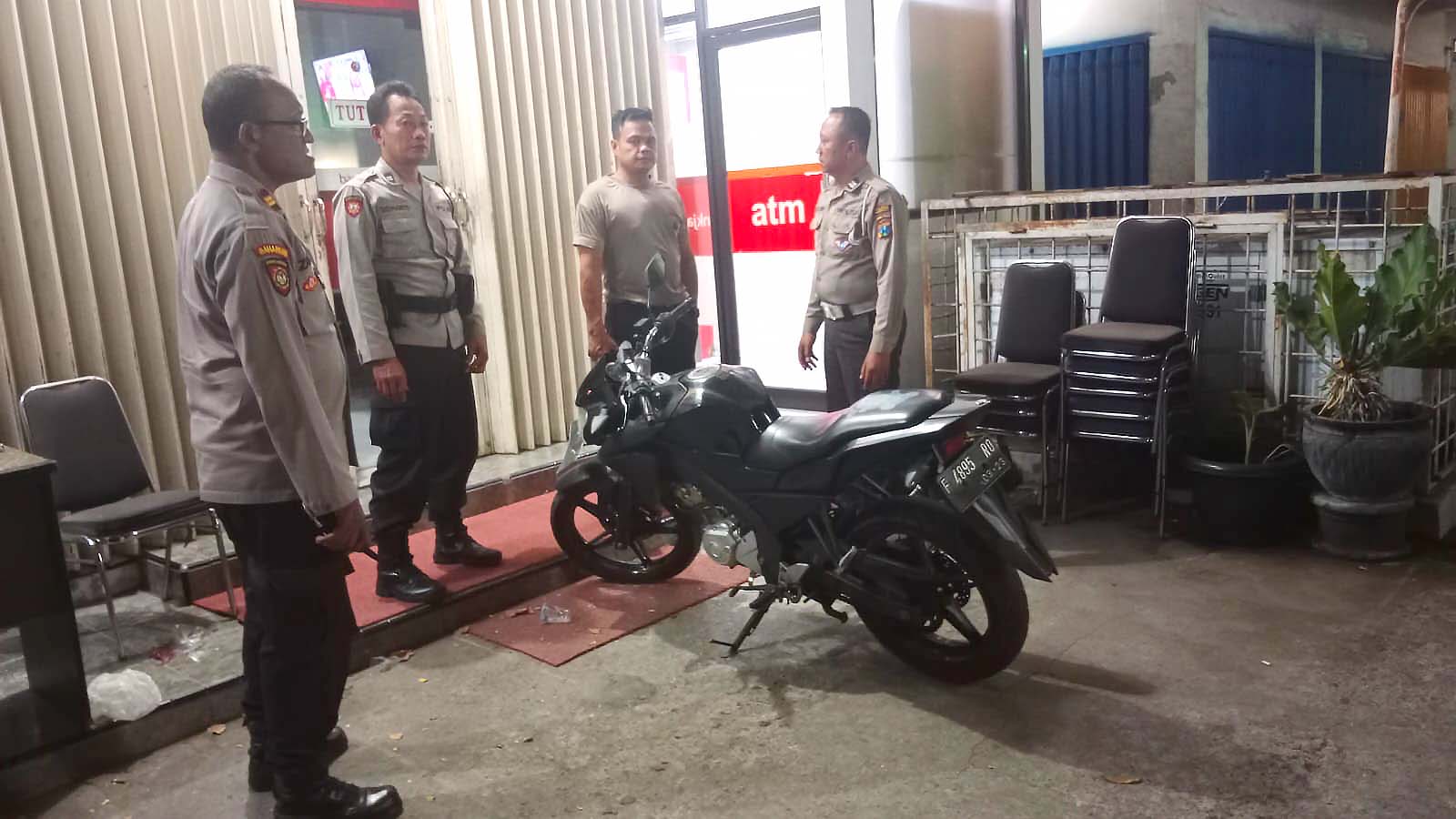 Antisipasi Kejahatan di ATM, Polsek Kertosono Patroli Perbankan