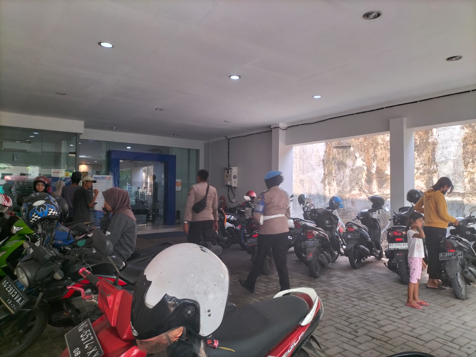 Antisipasi Kejahatan di ATM, Polsek Kertosono Patroli Perbankan