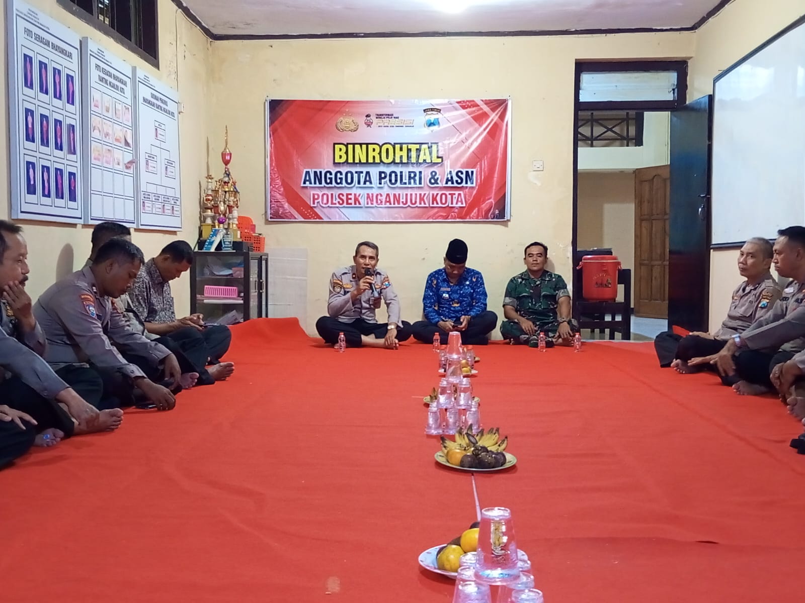 Binrohtal Polsek Nganjuk Kota Guna Membentuk Kualitas Keimanan dan Ketaqwaan Anggota