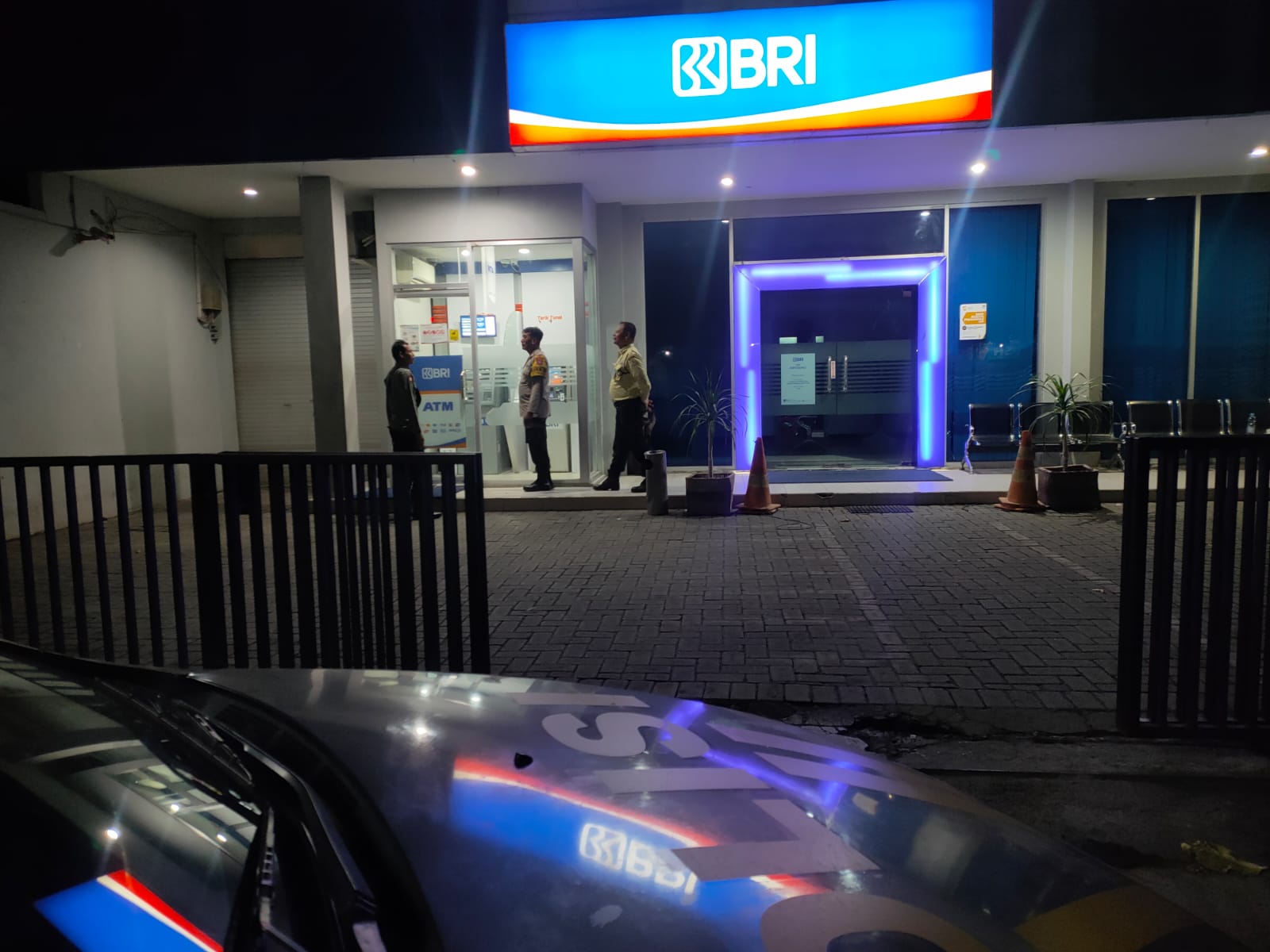 Antisipasi Kejahatan di ATM, Polsek Kertosono Patroli Perbankan