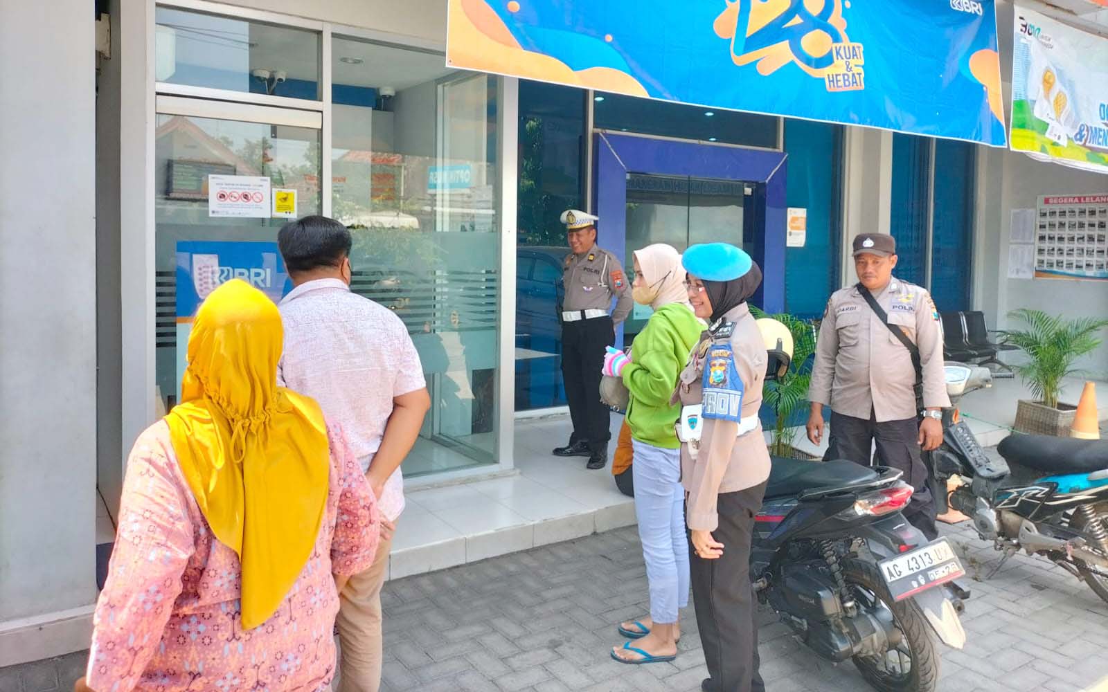 Antisipasi Kejahatan di ATM, Polsek Kertosono Patroli Perbankan