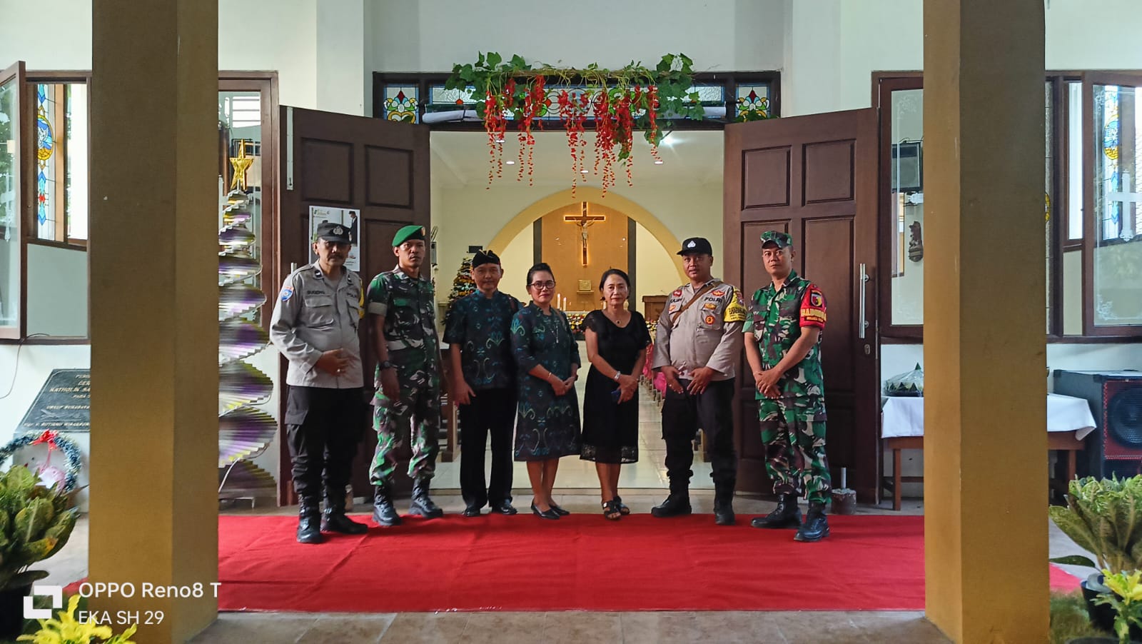 Wujudkan Damai Natal, Polsek Warujayeng Lakukan Pengamanan Maksimal