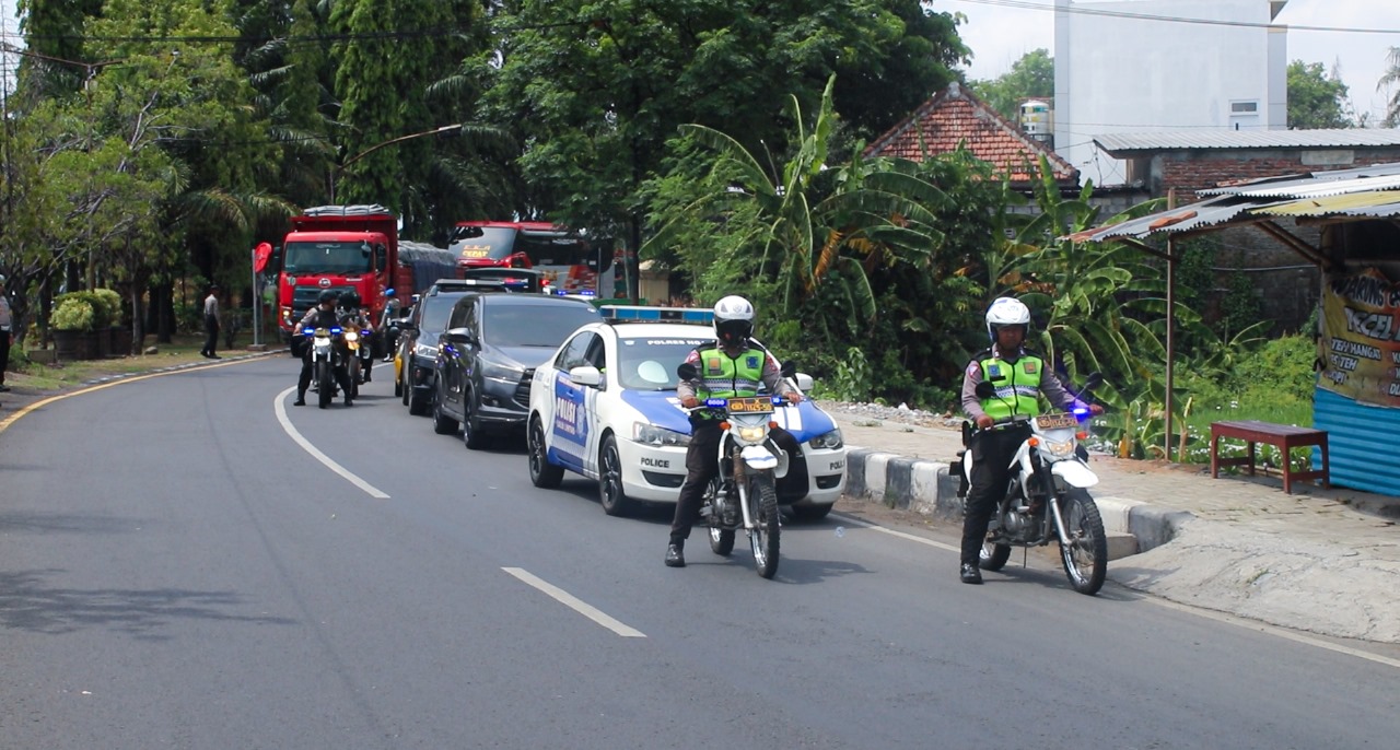 Polres Nganjuk Gelar Latihan Satgas Pengamanan Capres dan Cawapres