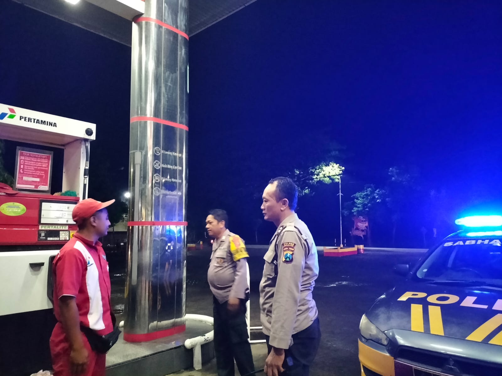 Polsek Kertosono Tingkatkan Patroli Obyek Vital Antisipasi Gangguan Kamtibmas