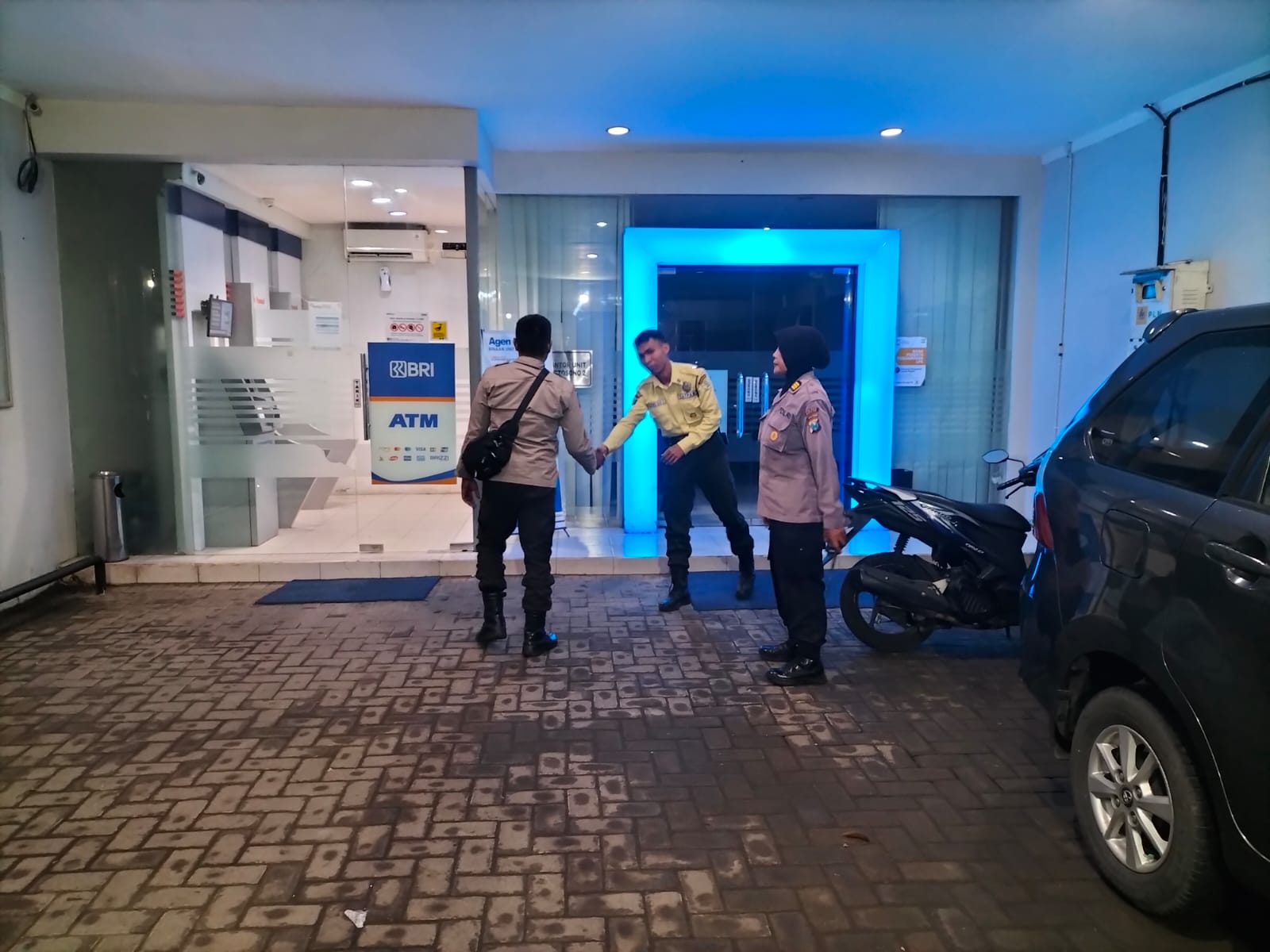 Antisipasi Kejahatan di ATM, Polsek Kertosono Patroli Perbankan