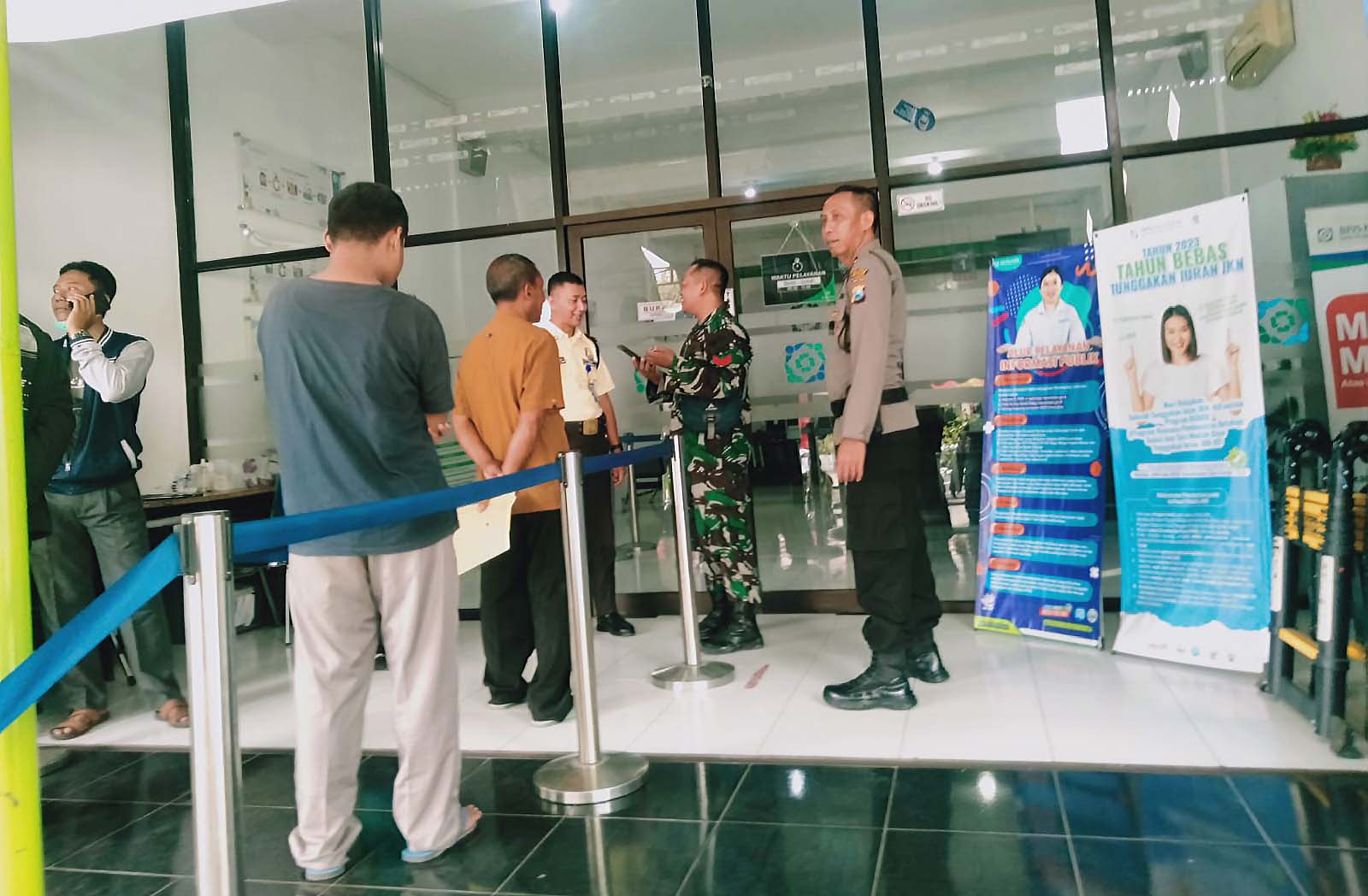 Polsek Nganjuk Kota Patroli di Perkantoran, Himbau Warga Awas Curanmor