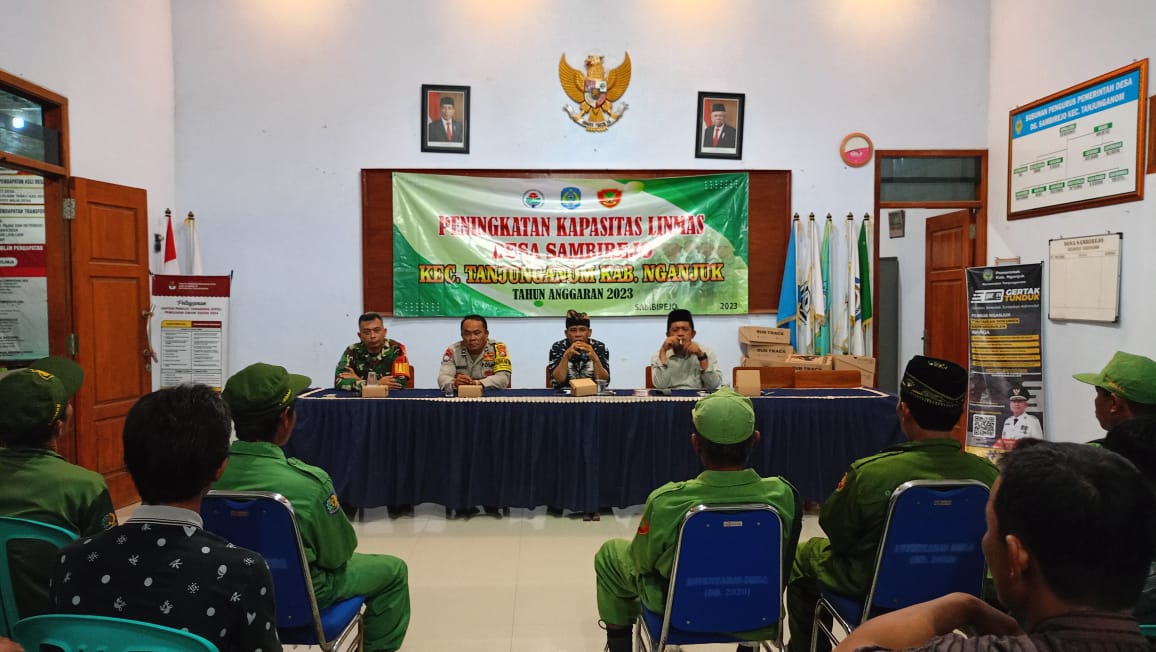 Bhabinkamtibmas Sambirejo Asistensi Peningkatan Kapasitas Linmas di Desa Binaannya