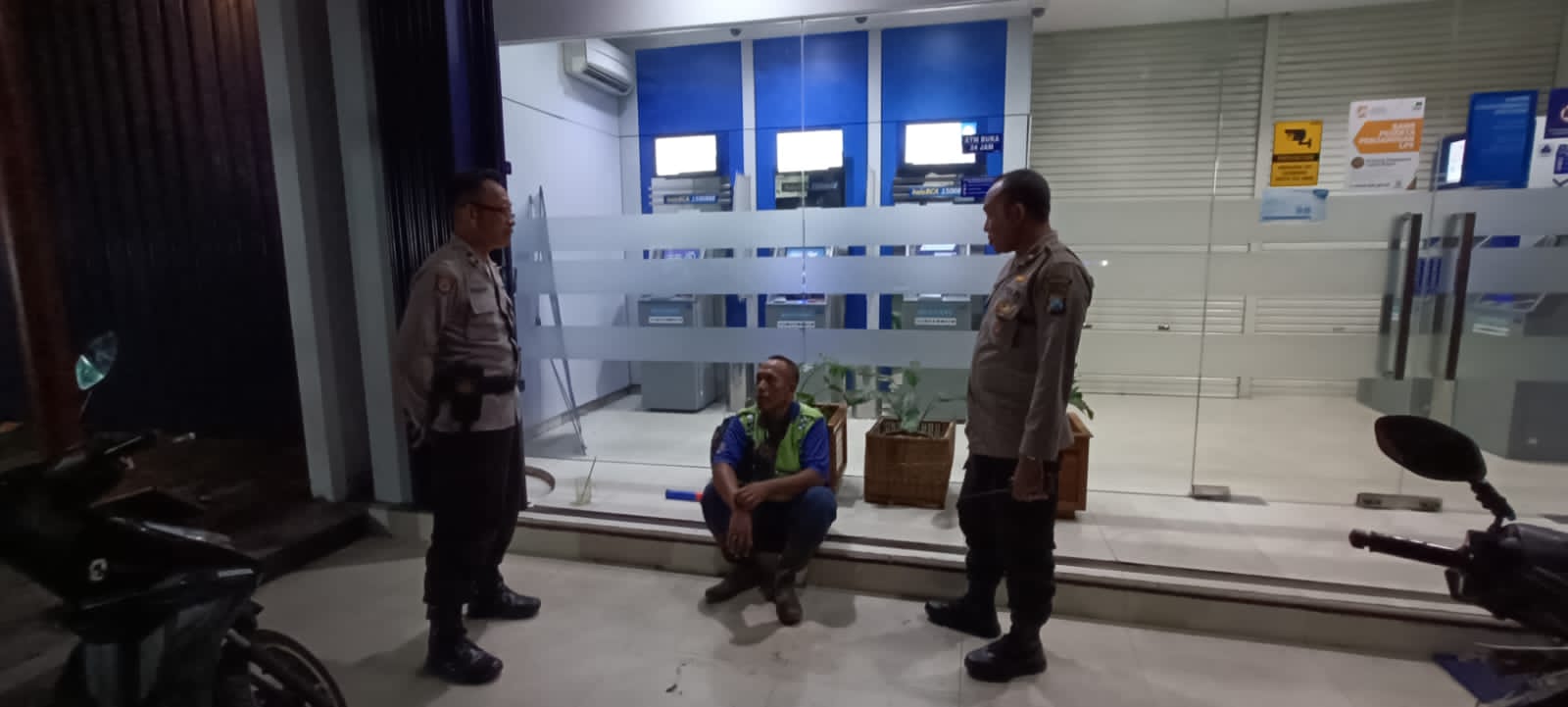 Antisipasi Kejahatan di ATM, Polsek Kertosono Patroli Perbankan