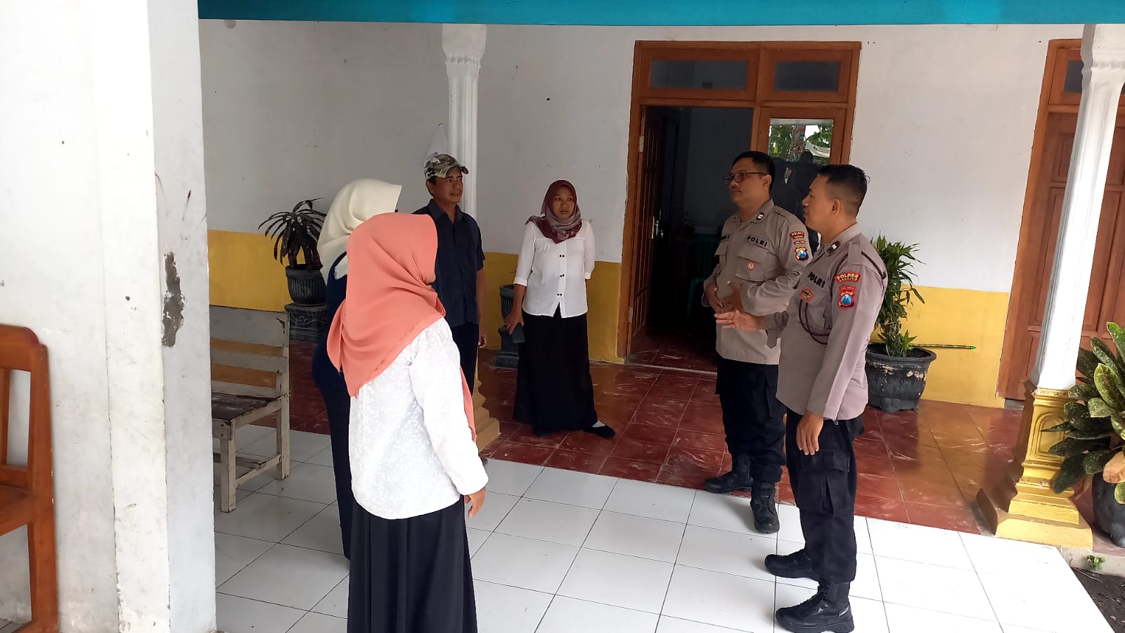 Ciptakan Suasana Aman dan Damai, Polsek Jatikalen Polres Nganjuk Ajak Sukseskan Pemilu Tahun 2024