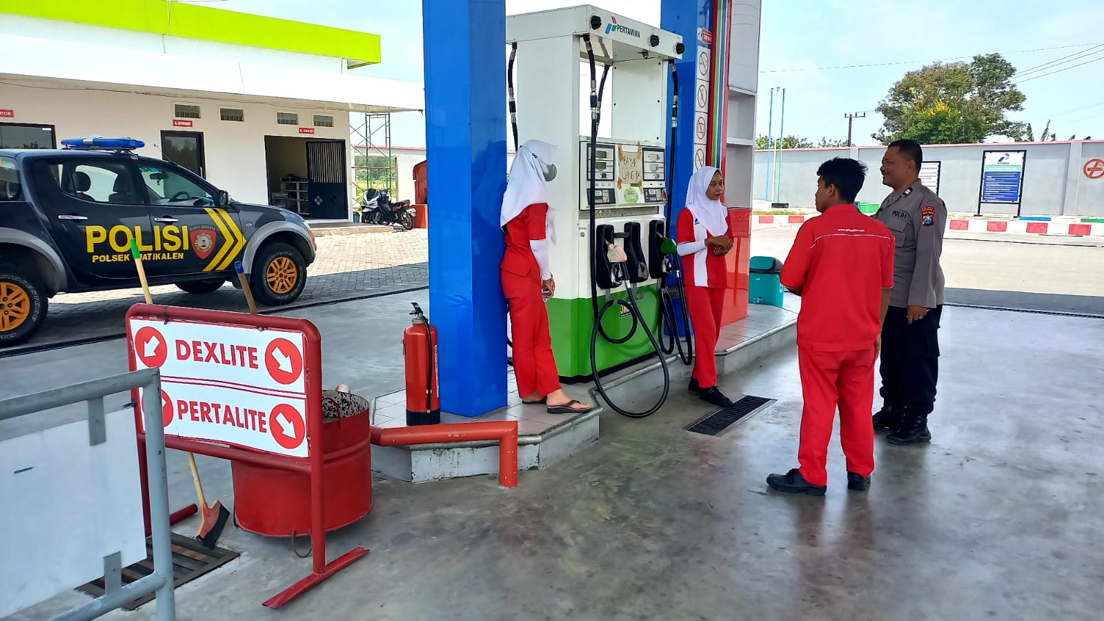 Polsek Jatikalen Tingkatkan Patroli di SPBU