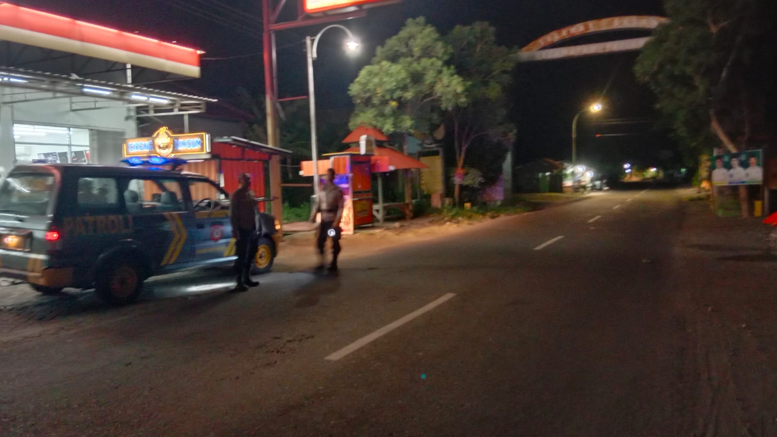 Patroli Blue Light Cegah Gesekan Antar Perguruan Silat Di Perbatasan Wilayah