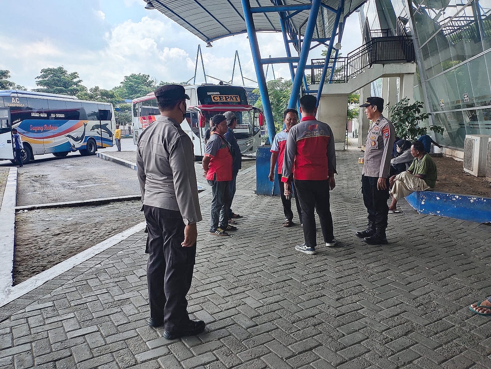 Bulan Puasa, Polsek Nganjuk Kota Tingkatkan Patroli di Kawasan Terminal Bus