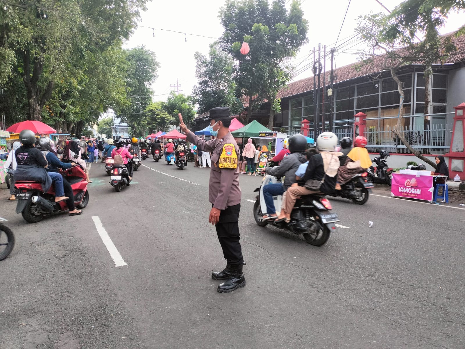Jelang Buka Puasa, Polsek Nganjuk Kota Lakukan Patroli Ngabuburit