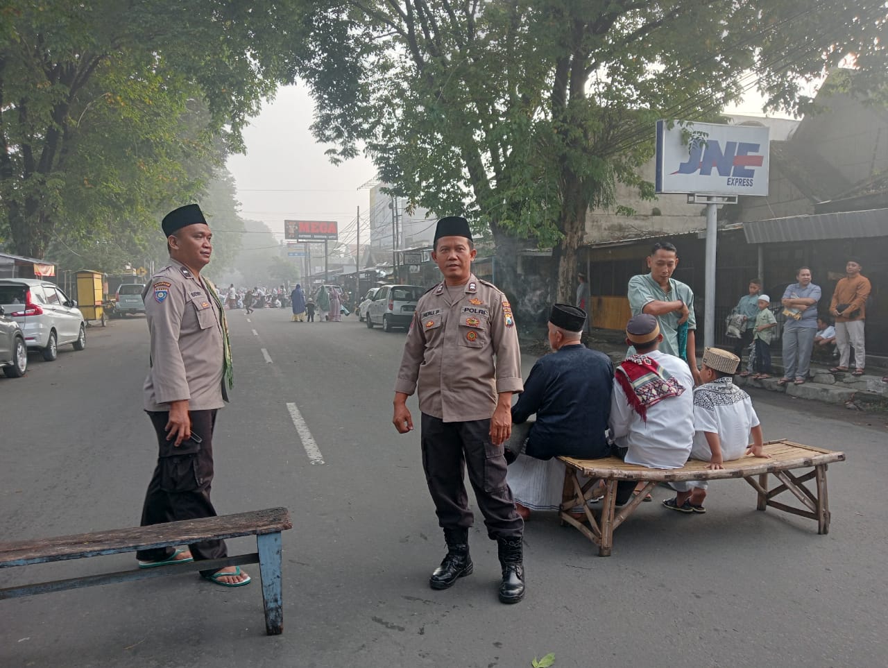 Polsek Kertosono Siagakan Personil untuk Pengamanan Sholat Idul Fitri 1445 H
