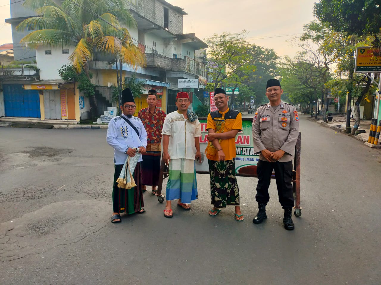 Pastikan Sholat Idul Fitri Aman, Polsek Nganjuk Kota Terjunkan Personel Giat Pengamanan
