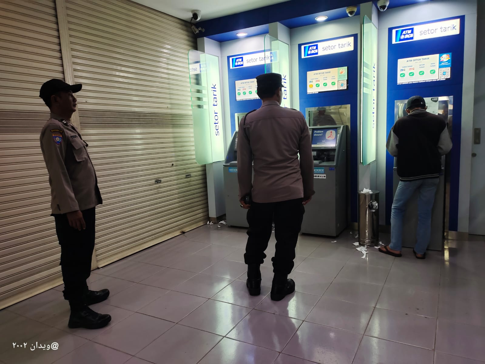 Libur Lebaran, Polsek Warujayeng Intensifkan Patroli Perbankan