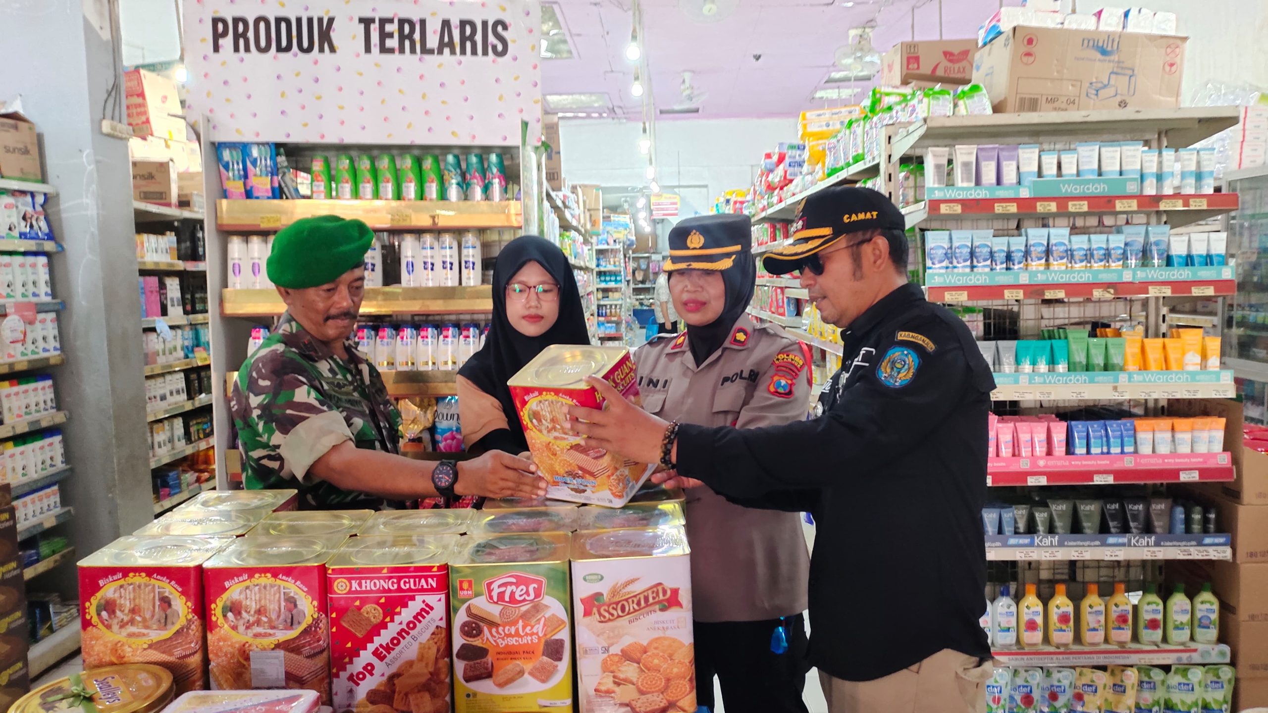 Jelang Lebaran Forpimcam Kertosono Laksanakan Patroli Gabungan Cegah Gangguan Kamtibmas