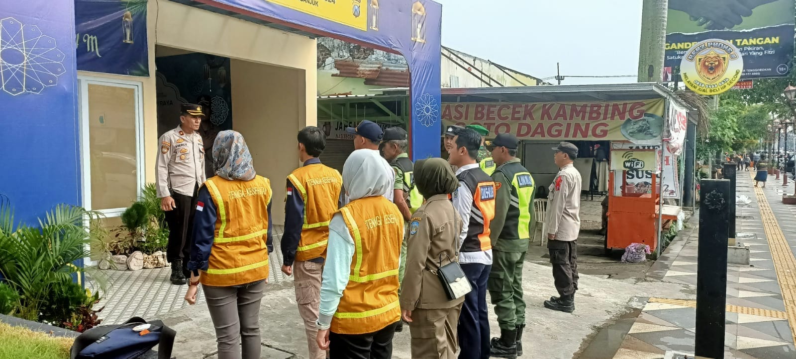 Apel Pengamanan Pos Pam Ketupat Dipimpin Langsung Oleh Kapolsek Nganjuk Kota