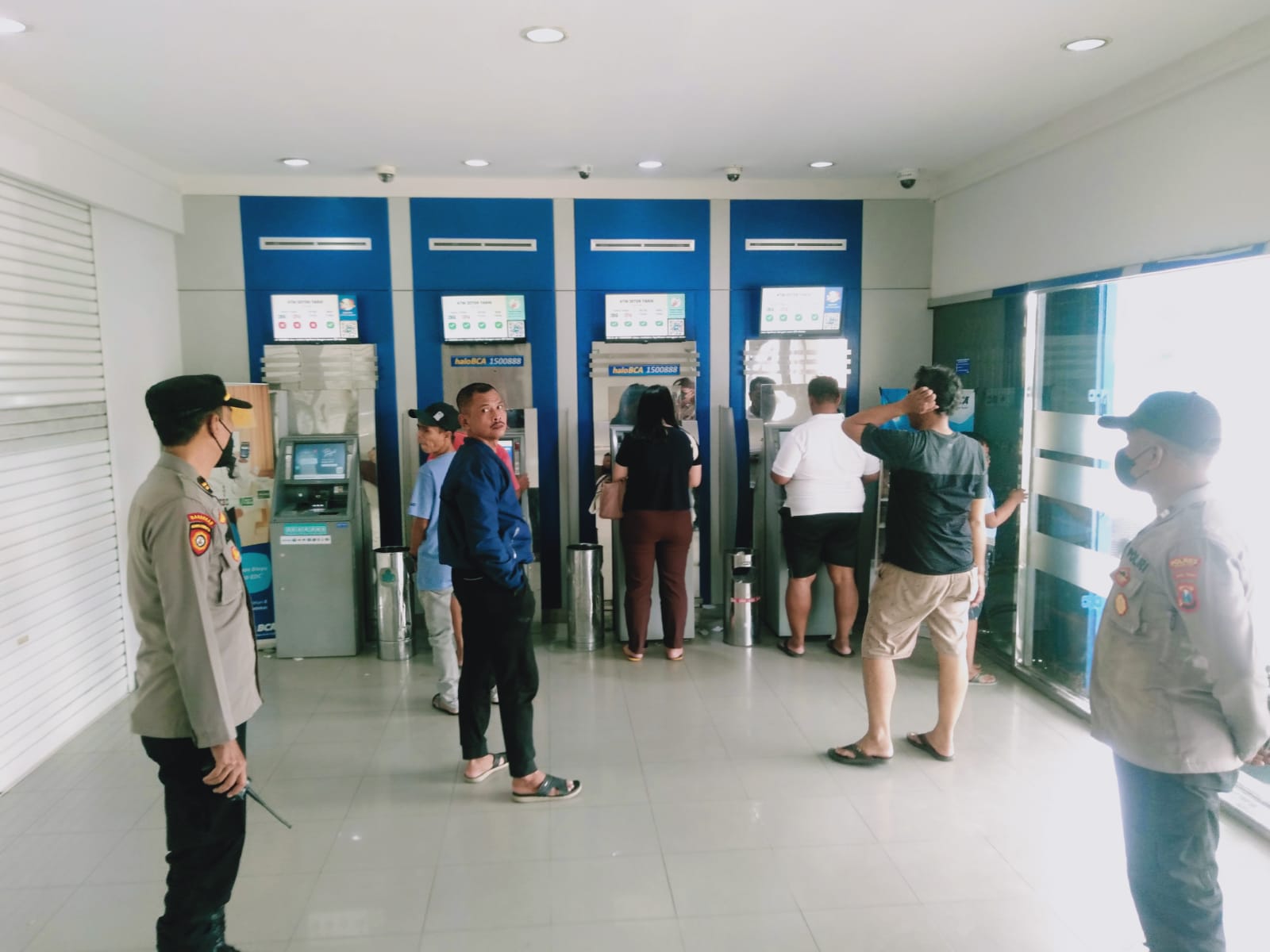 Polsek Nganjuk Kota Tingkatan Patroli Perbankan Jelang Hari Raya Idul Fitri