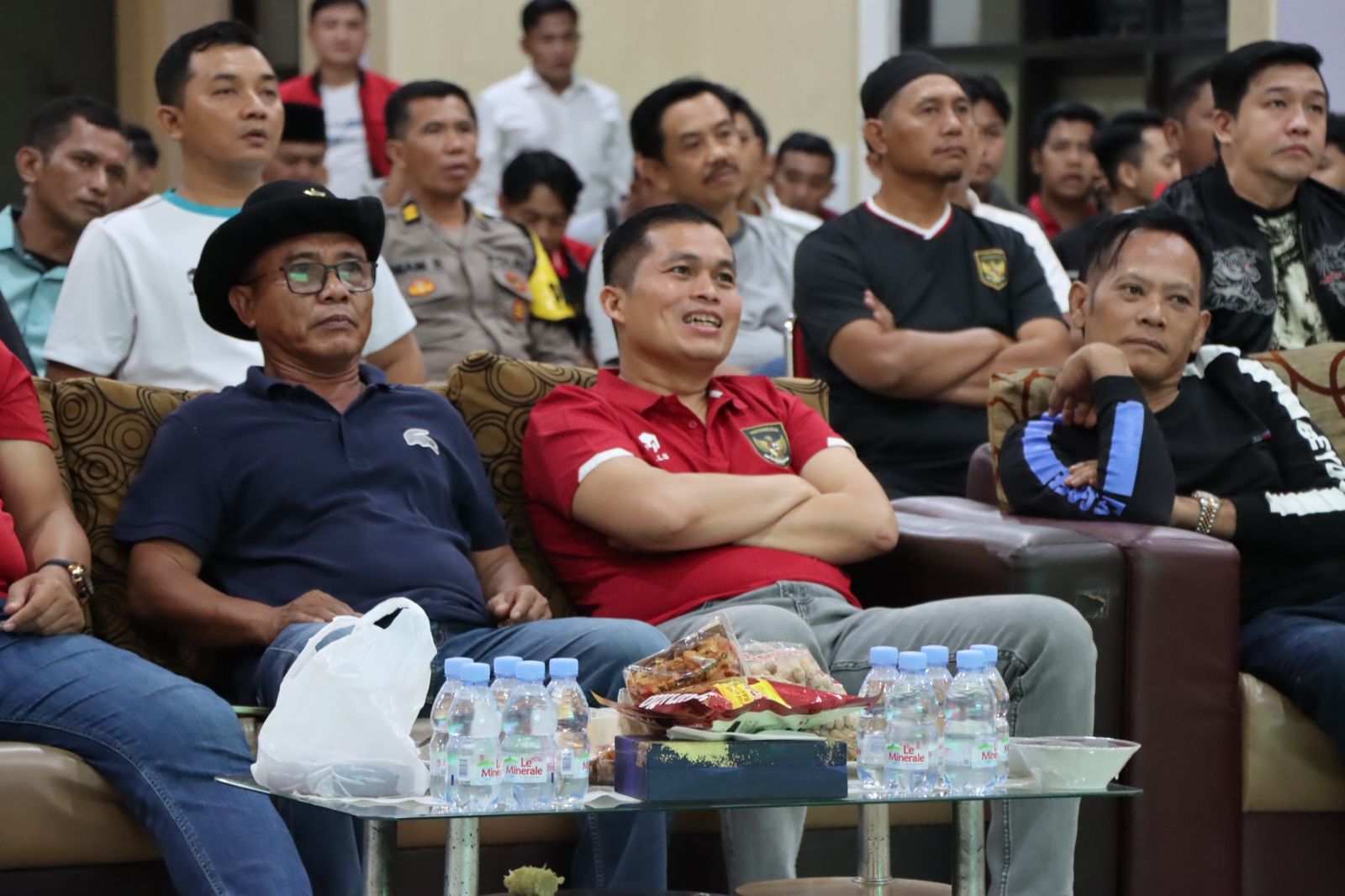 Polres Nganjuk Gelar Nobar Piala Asia U-23, Upaya Menjaga Persatuan dan Keharmonisan Seluruh Elemen Masayarakat