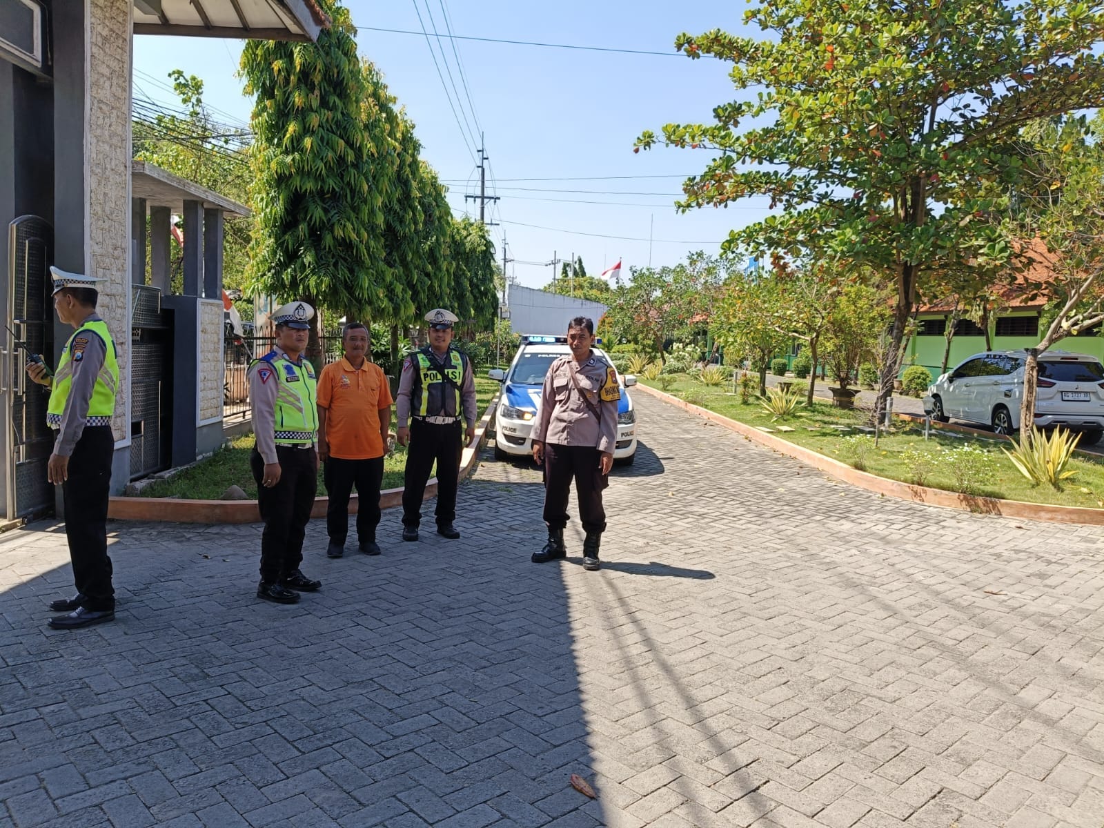 Patroli Polsek Nganjuk Kota Antisipasi Kelulusan Siswa SMA/SMK, Wujudkan Perayaan Aman dan Tertib