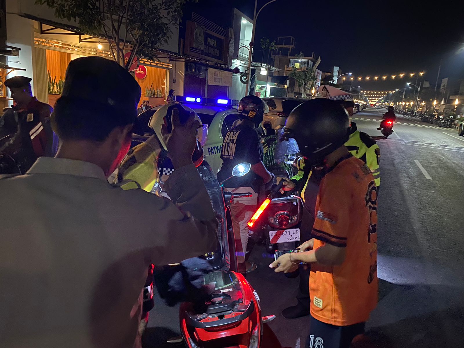 Patroli Skala Besar Polres Nganjuk Sasar Balap Liar, Knalpot Tidak Standar serta Antisipasi Arak-arakan