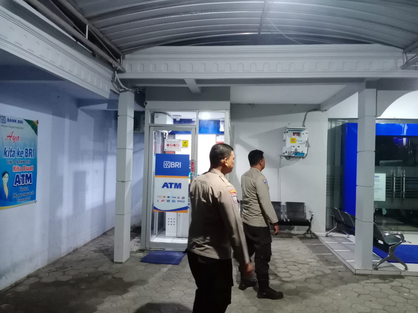 Polisi Polsek Jatikalen Gencar Patroli Perbankan Sasaran utama di Mesin ATM