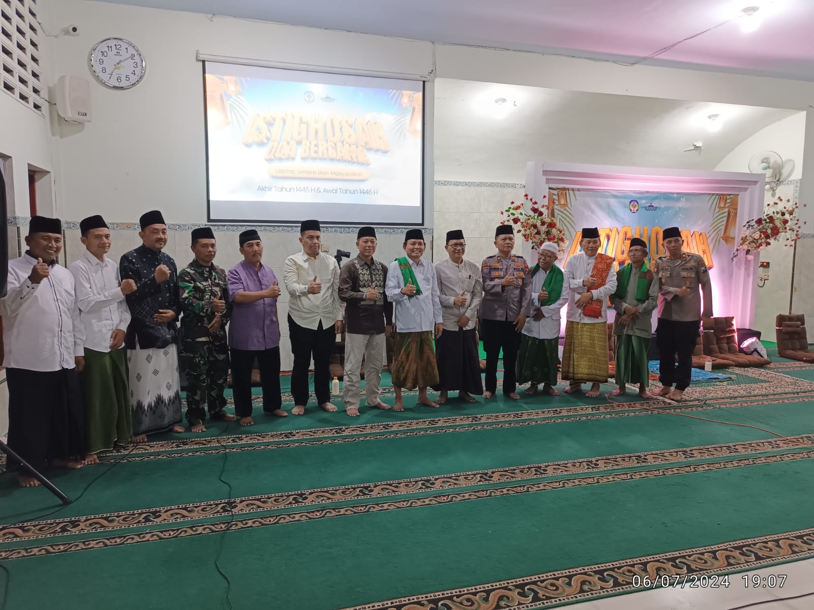 Kapolsek Warujayeng Hadiri Doa Bersama Sambut Tahun Baru Islam
