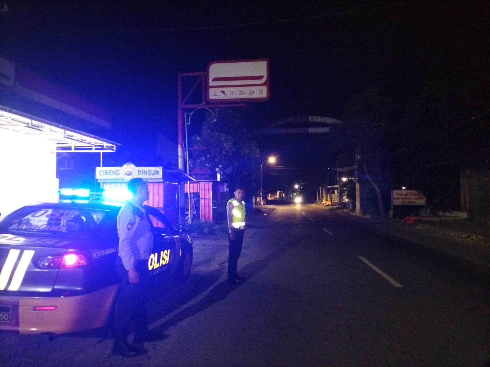 Polsek Kertosono Intensif Laksanakan Patroli Blue Light Saat Malam Satu Suro