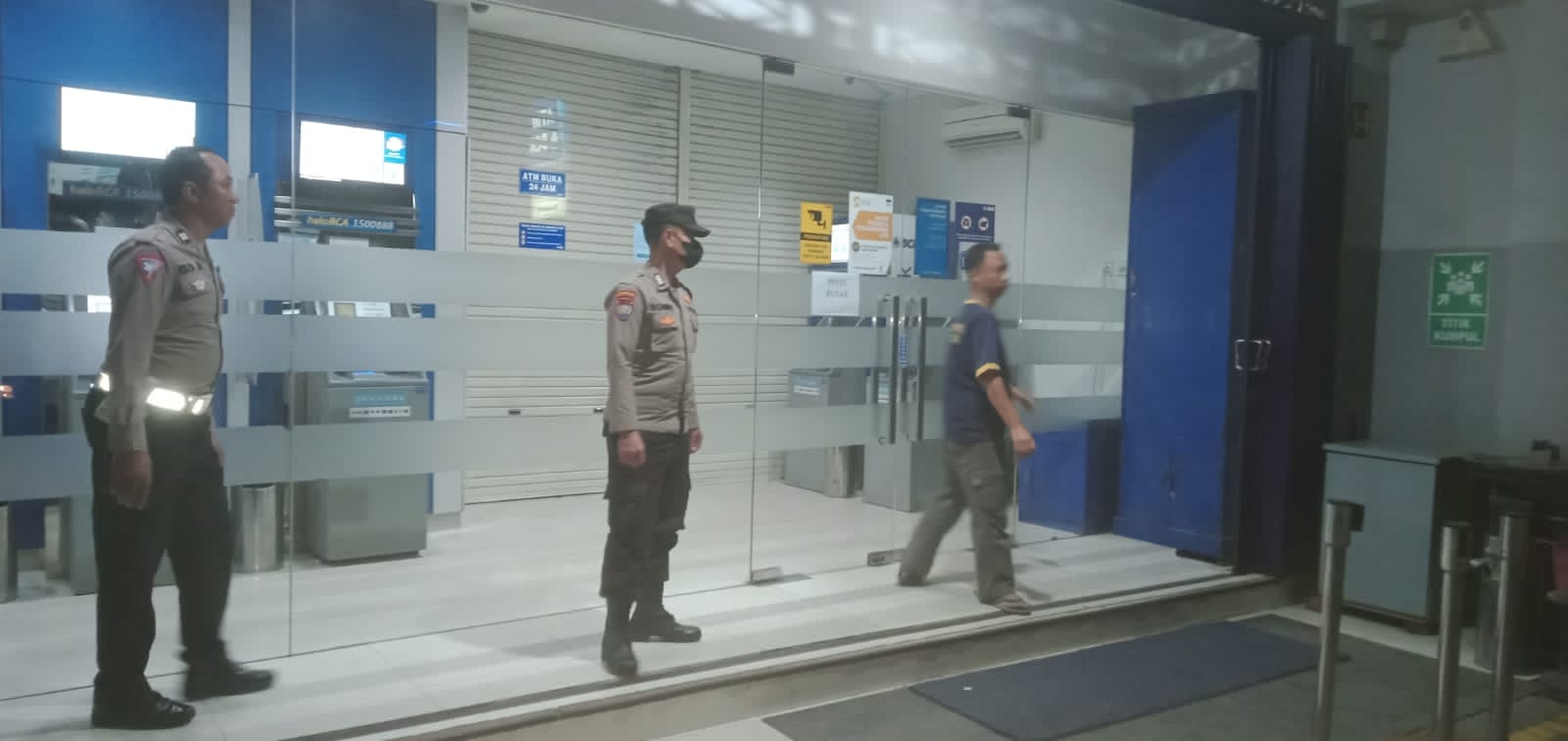 Antisipasi Kejahatan di ATM, Polsek Kertosono Patroli Perbankan