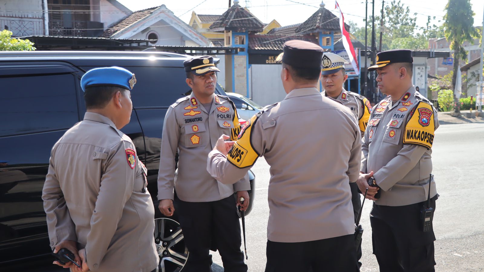 Polres Nganjuk Gelar Penyekatan Jalur Perbatasan Antar Wilayah Dalam Rangka Pengamanan Suroan Agung