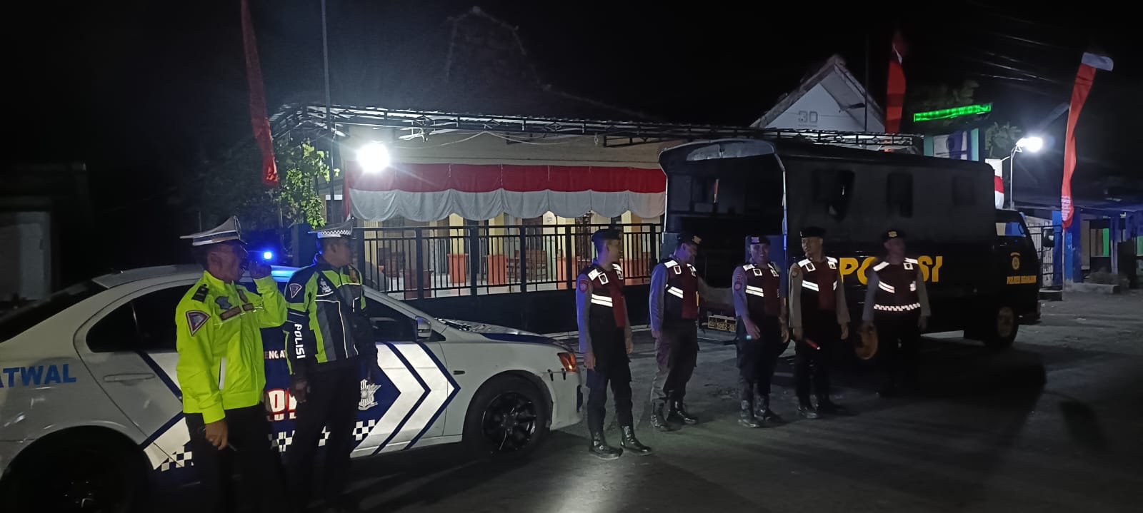 Patroli Blue Light Cegah Gesekan Antar Perguruan Silat Di Perbatasan Wilayah